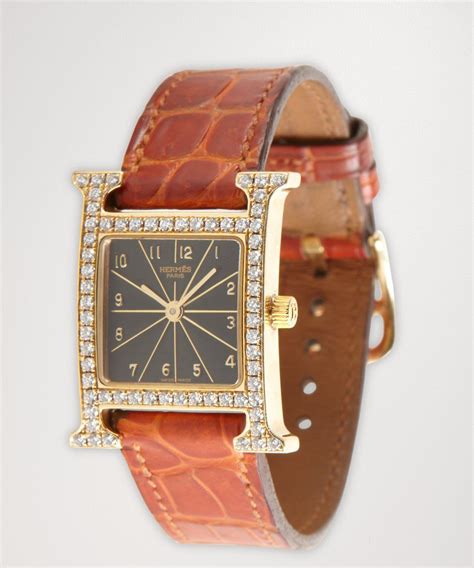 hermes vibtage watch identification|diamond Hermes watch.